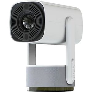 Proun - Mini Beamer - Wit - 4K-ondersteuning - Android 11 - 600 ANSI lumen