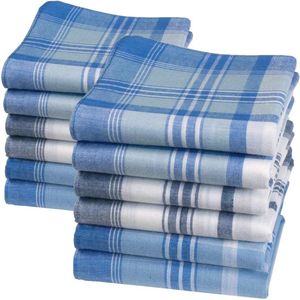 Stoffen Zakdoeken voor Heren – 100% Katoen – 40x40 cm – Duurzaam, Elegant en Herbruikbaar