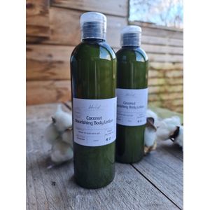 Biologische voedende Kokos body lotion met ureum - tarwekiem olie en hyaluron 250ml