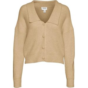 Vero Moda Vest Vmrosie Ls V-neck Knit Vma Sl 10254609 Travertine Dames Maat - L