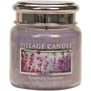 Village Candle Geurkaars - Rosemary Lavender Ø6 x 7 cm Wax Lila