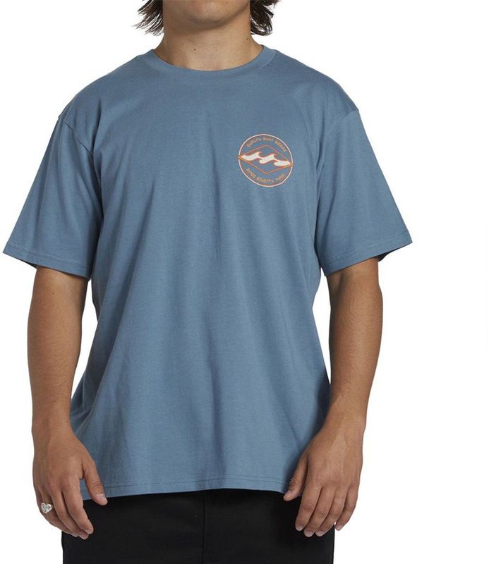 Billabong Rotor Diamond T-shirt Met Korte Mouwen Blauw S Man