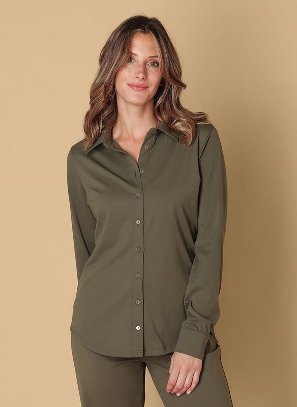 IVY BEAU - Sumi Tops - Olive - Blousetop