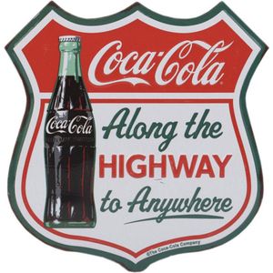 Coca Cola Highway Sign Metalen Magneet