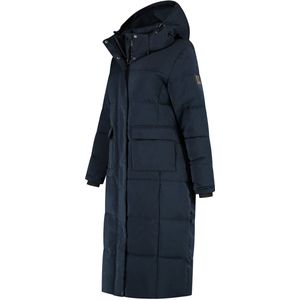 Travelin' - Franska - Puffer Winterjas - Navy - Waterbestendig