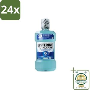 Listerine – Mondwater – Total Care – Bescherming tegen tandsteen – 500 ml - Voordeelverpakking - 24 stuks - Tandenpoetsen - Mondhygiëne