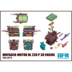 1:35 Rye Field Model 2070 MAYBACH-Motor HL 230 P 30 Engine Plastic Modelbouwpakket