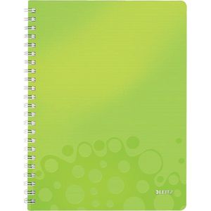 Leitz WOW schrift formaat 21 x 297 cm( A4) geruit 5 mm groen