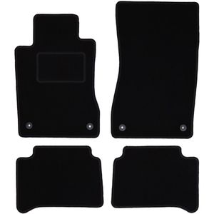 Zwarte velours vloermatten voor: Mercedes CLS C219 sedan (2004-2010)
