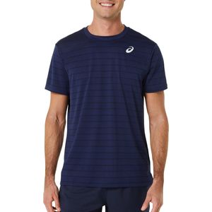 Asics Court Stripe SS Sportshirt Mannen - Maat S