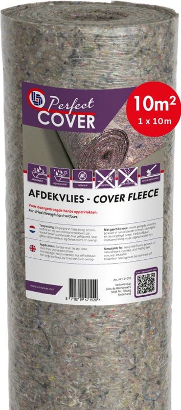 Schildersvlies PRO - Bouwfolie - 1m x 25m - Vloeistofdicht - Anti-Slip