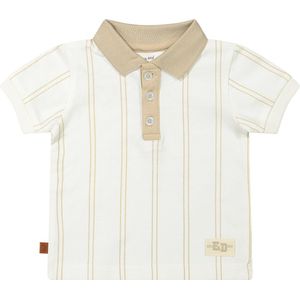 Frogs and Dogs - Polo Pique Strepen | Camel - Katoen - Maat 68