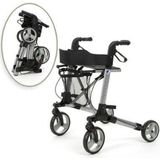 Vermeiren Rollator Quadri light rollator Kleur Grijs dubbel opvouwbaar