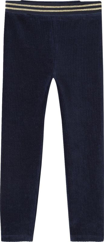 Fluwelen Meisjeslegging - Marineblauw - Ribfluweel