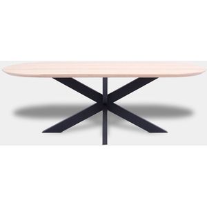 Tafel Plat Ovaal Eikenhout - Matrix XL- Onbehandeld
