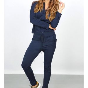 Traveller - Blouse Radella - Donker Blauw - Lange Mouwen