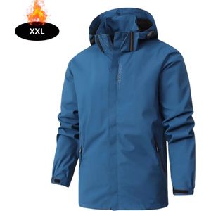 Livano Windjas Heren - Parka - Lente & Herfst - Jas - Volwassen - Windjack - Windbreaker - Outdoor - Donkerblauw - S