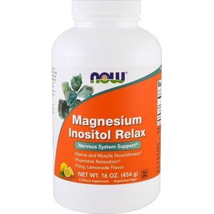 Magnesium Inositol Relax- Lemonade (454 gram) - Now Foods