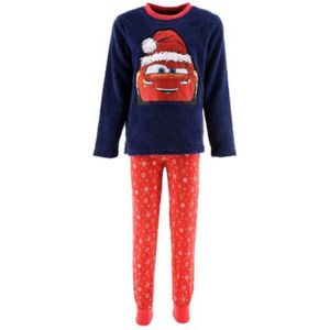 Disney Cars Pyjama - Kerst - Fleece/Katoen - Navy - Maat 98