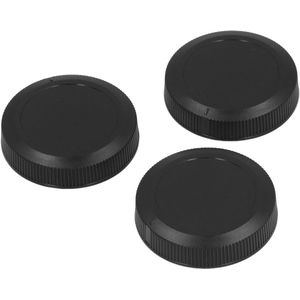 3 Stuks Camera Achterste Lensdop Cover - Beschermende RF Mount Camera Body Achterste Lensdop Vervanging voor Spiegelloze Camera - Camera Body Cap voor RF Mount Camera Lens Accessoires