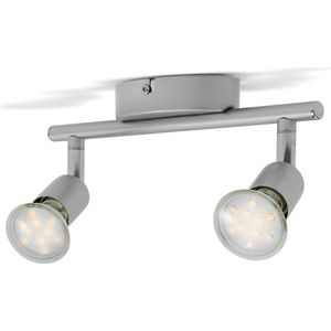 B.K.Licht - Plafondspots - met 2 lichtpunten - GU10 fitting - opbouwspots - incl. 2x GU10 - 3.000K - 250Lm