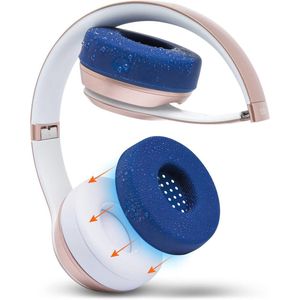 WC SweatZ Solo - Gepatenteerde Zweetoorkussenhoezen voor Beats Solo 4, 3 en 2 | Zweetbestendig, Wasbaar en Comfortabel | Navy Blue