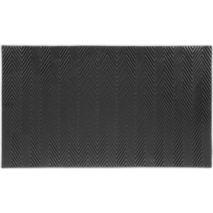 Relaxdays deurmat rubber - 75x45 cm - schoonloopmat antislip - voordeurmat rechthoekig