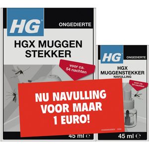 HG X Muggenstekker + Navulling (1 set)
