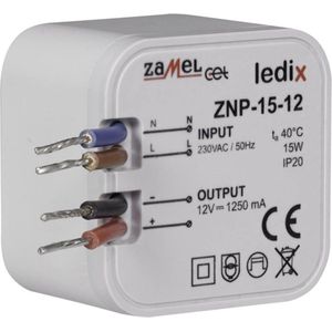 Zamel ZNP-15-12 LED-driver Constante spanning 15 W 1.25 A 12 V/DC Overspanning 1 stuk(s)