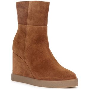 Geox Elidea Wedge Enkellaarsjes Bruin EU 38 Vrouw