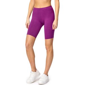 Bellivalini BLV-BLV50-149-LE Dames Leggings - Sport - Vrijetijdsbroek - Kort - Viscose - Sporbroek - Yogabroek - Fuchsia2 - XL