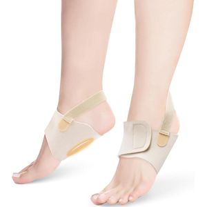 Allecto Plus - Voetboogsteunbanden (2 stuks) met Gelkussen | Unisex Steunmouwtjes voor Platvoet | Ademende Orthese voor Ingeklapte Bogen