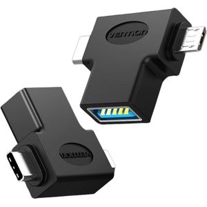Vention OTG Adapter voor Android, USB 3.0, Micro USB, USB Type-C