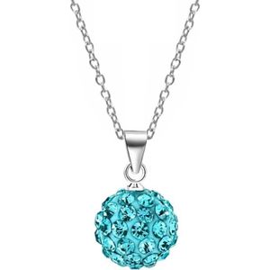 Fako Bijoux® - Ketting - Disco Dots - Hanger - Turquoise