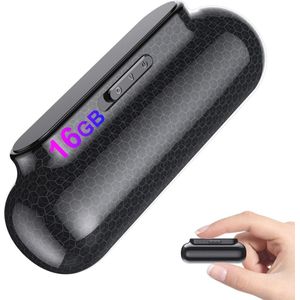 Mini spraakgestuurde recorder 16 GB met 500 uur opnametijd en langeafstandsopname