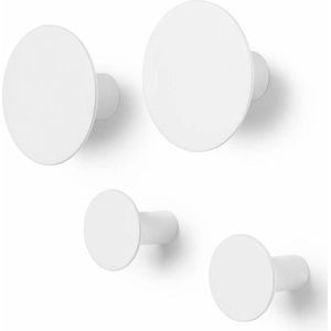 Blomus Ponto kapstokhaken set van 4 Lily white