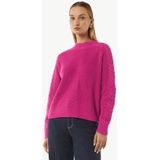 Sweater - Opstaande Kraag - Lange Mouwen - Gebreid Patroon - Regular Fit