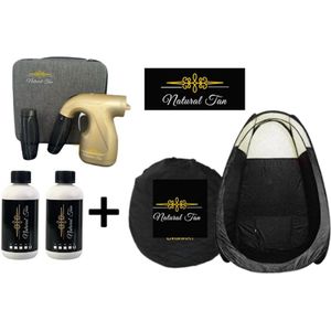 Natural Tan - Professioneel Starterspakket Cordless Tan Handy - Goud