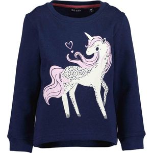 Blue Seven UNICORN Meisjes Trui - blauw - Maat 92