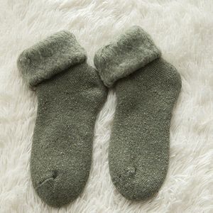 Warme en comfortabele sokken - U-vormige hiel - ronde omslag - elastische boord - zacht en warm - sokken - wintersokken - verdikte en met fleece gevoerde sneeuwsokken - slaapsokken - skisokken - vloersokken