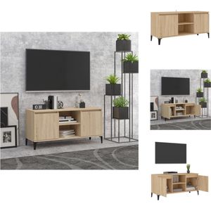 vidaXL Tv-meubel - Sonoma eiken - 103.5 x 35 x 50 cm - Industriële stijl - Kast