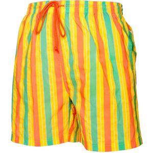 Kleim heren zwemshort - streep - stretch - geel