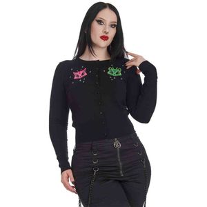 Banned - Alien Pink Space Cardigan - S - Zwart