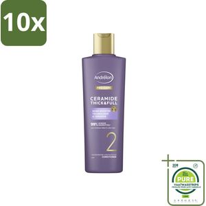 10 x Andrélon – Conditioner – Pro Care Ceramide Thick & Full – 250 ml - Grootverpakking - Dikker Haar - Voller Haar - Haarversterken - Haaruitval Verminderen - Ceramide