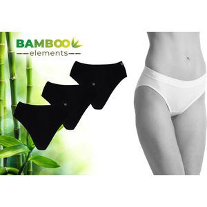 Bamboo - Naadloos Dames Ondergoed - Bamboe - 3 Stuks - Slips - Zwart - Ondergoed Dames - Dames Slips