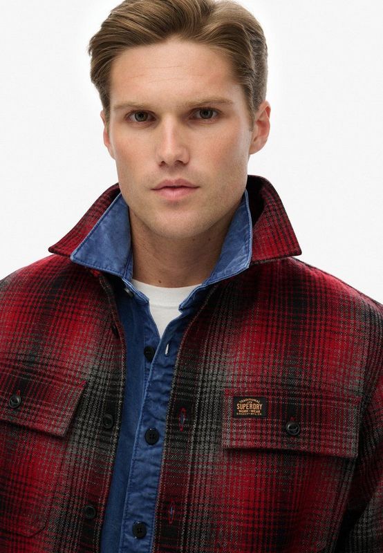 Superdry - Miller - Overshirt - Ruitdessin - Oversized Pasvorm