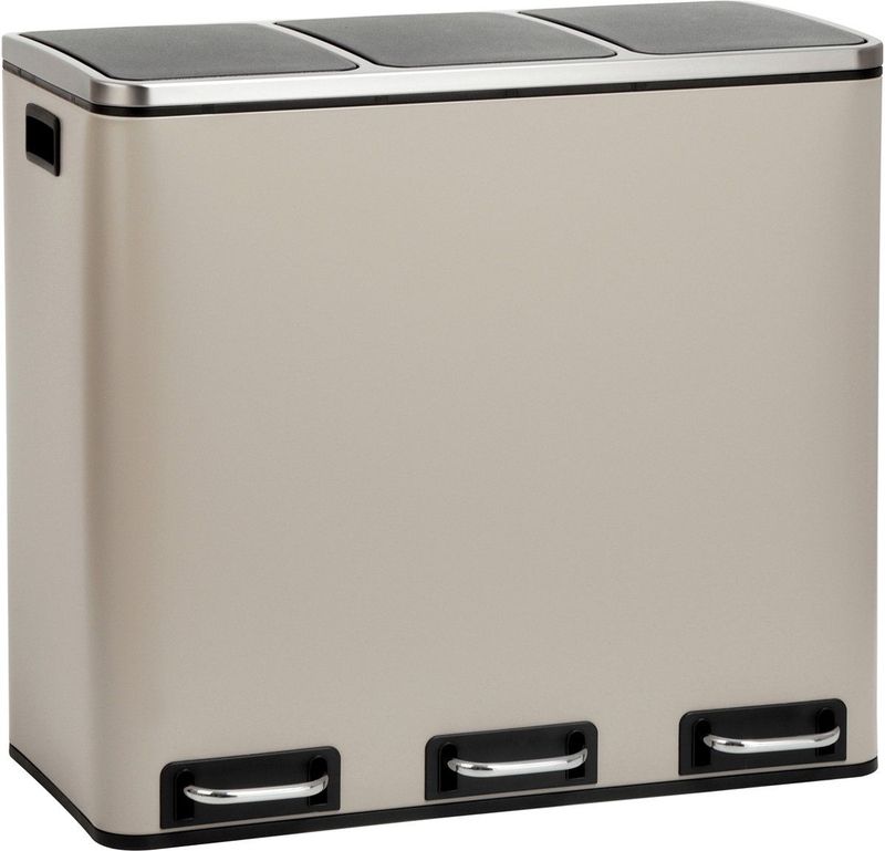 Svita - TM3X18 - Prullenbak - Taupe - 54 Liter - Afvalscheiding