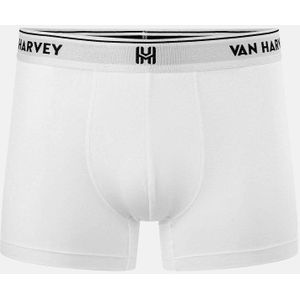 VAN HARVEY Premium Boxershort Heren - TENCEL™ Lyocell - Bio-based - Zijdezacht - Anti-Zweet - Ademend - Slim Fit - Wit - Maat S