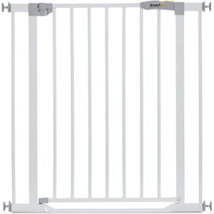 Veiligheidshek voor deuren en trappen 75-80 cm - Verlengbaar - Metaal - Wit
