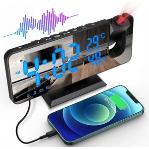 Solacis Wekkerradio Met Projectie - Wekkerradio - Digitale wekker - Wekkerradio kinderen - Wekker met projectie op plafond - Must have!